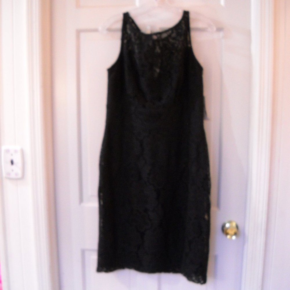 SD Collection Long Black Lace Dress 14